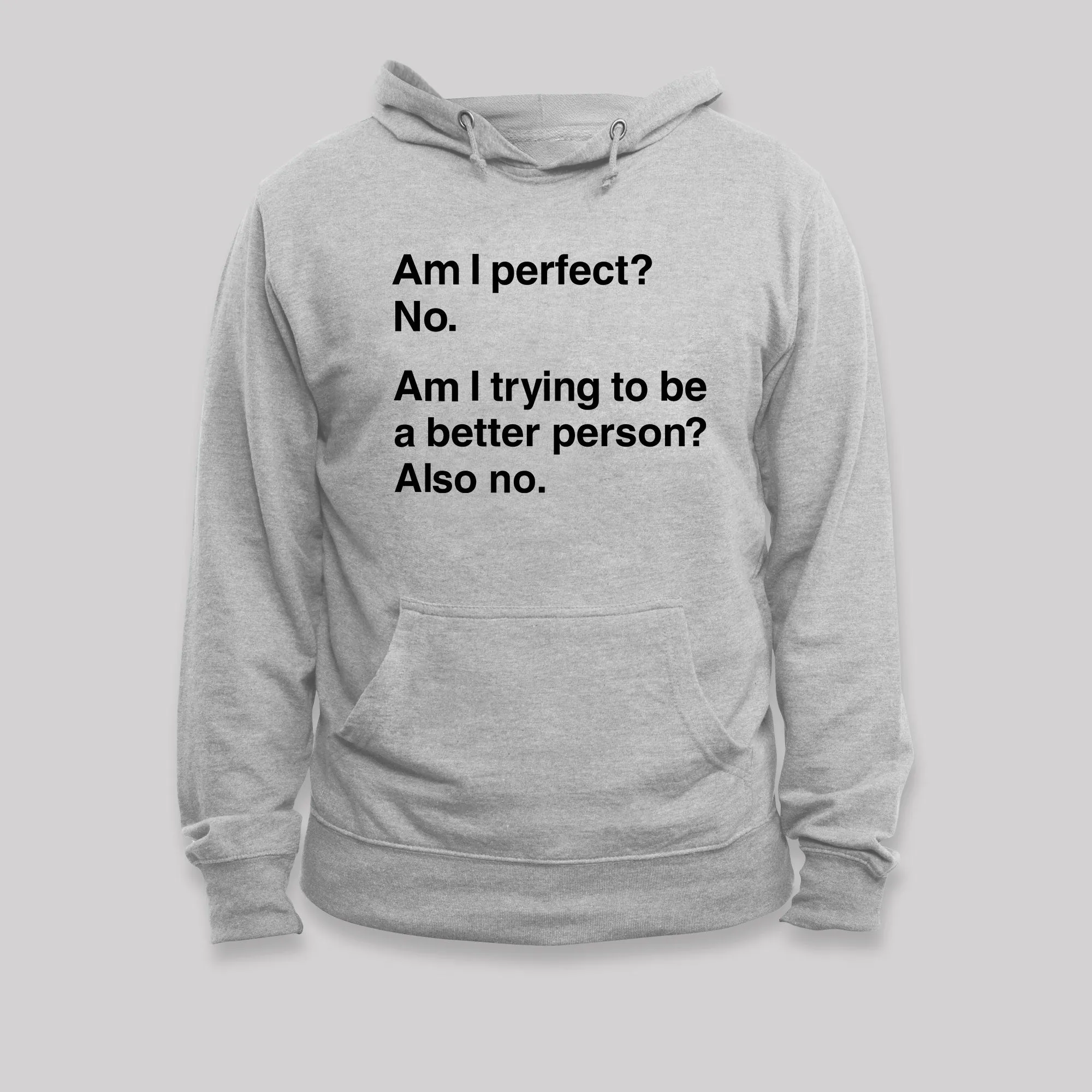 Am I Perfect No Geek Hoodie