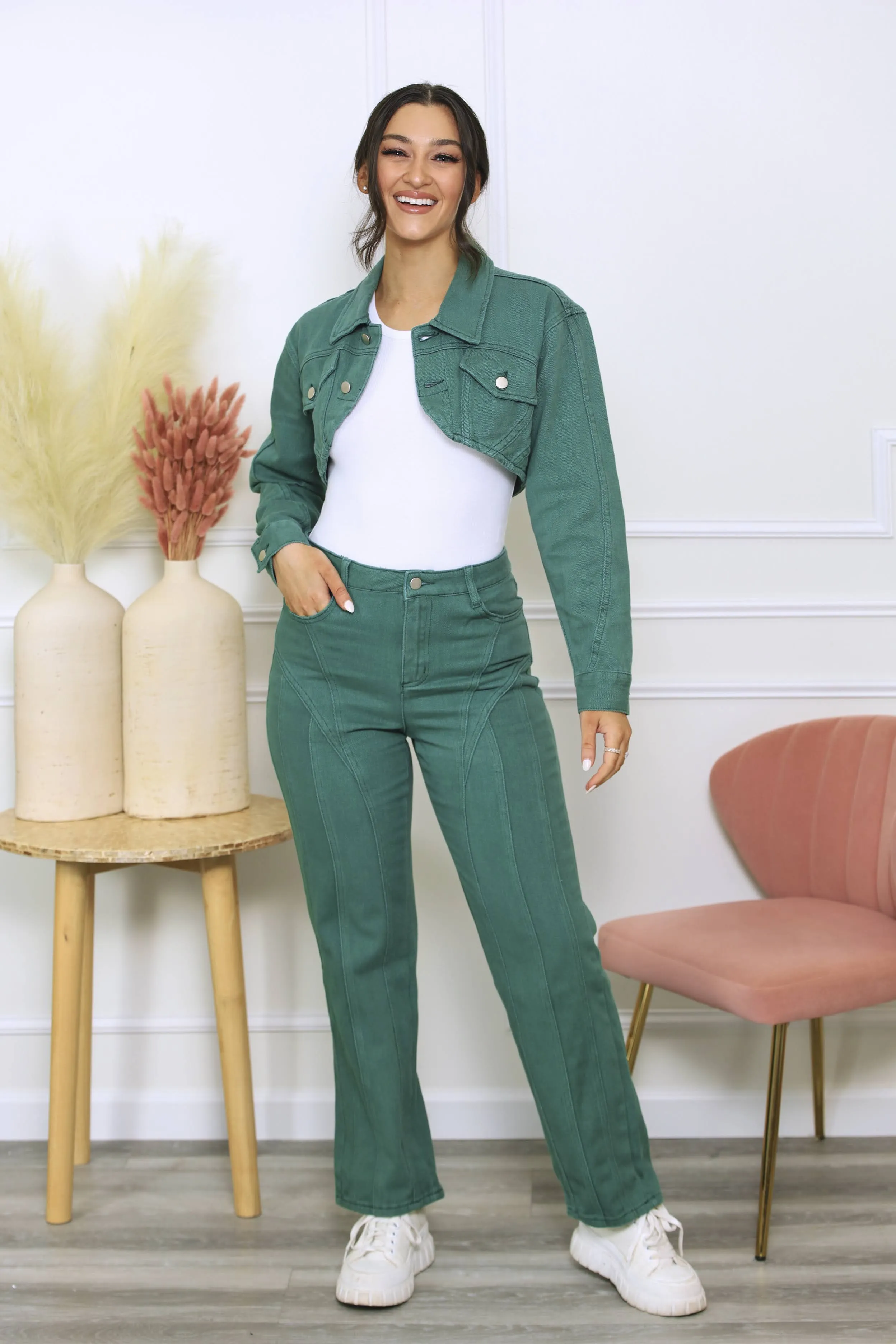 As I Should Emerald Twill Pants