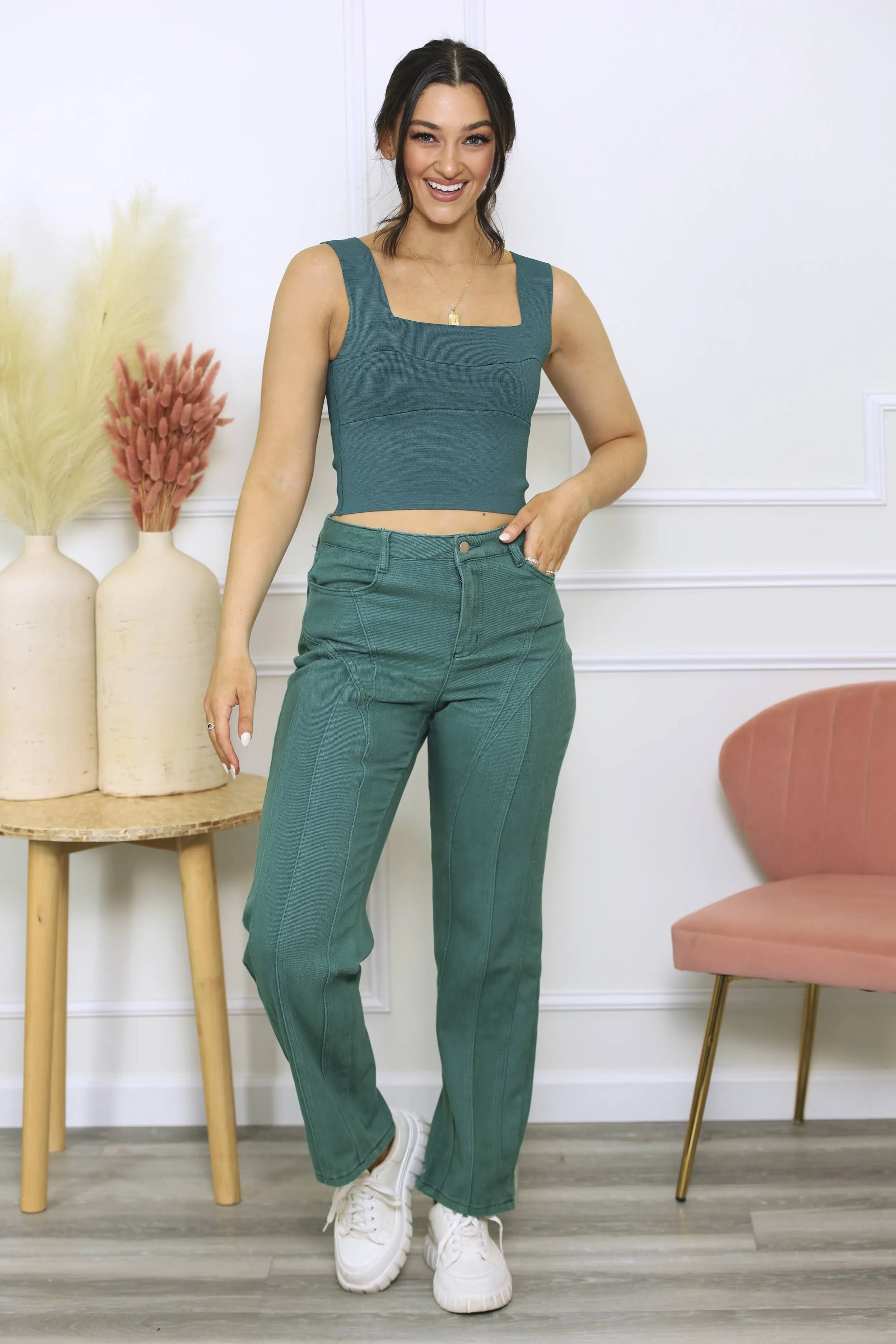 As I Should Emerald Twill Pants