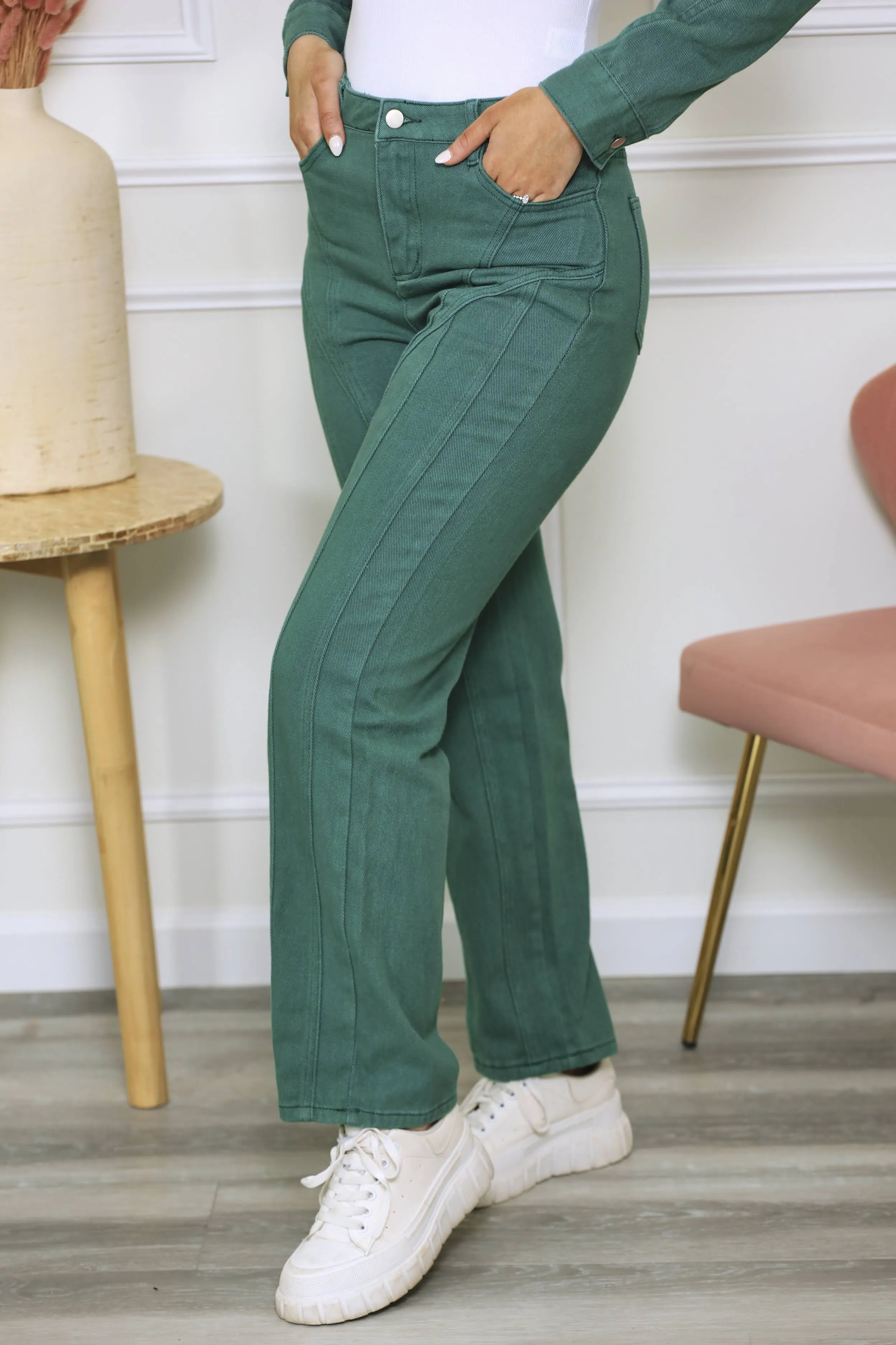 As I Should Emerald Twill Pants