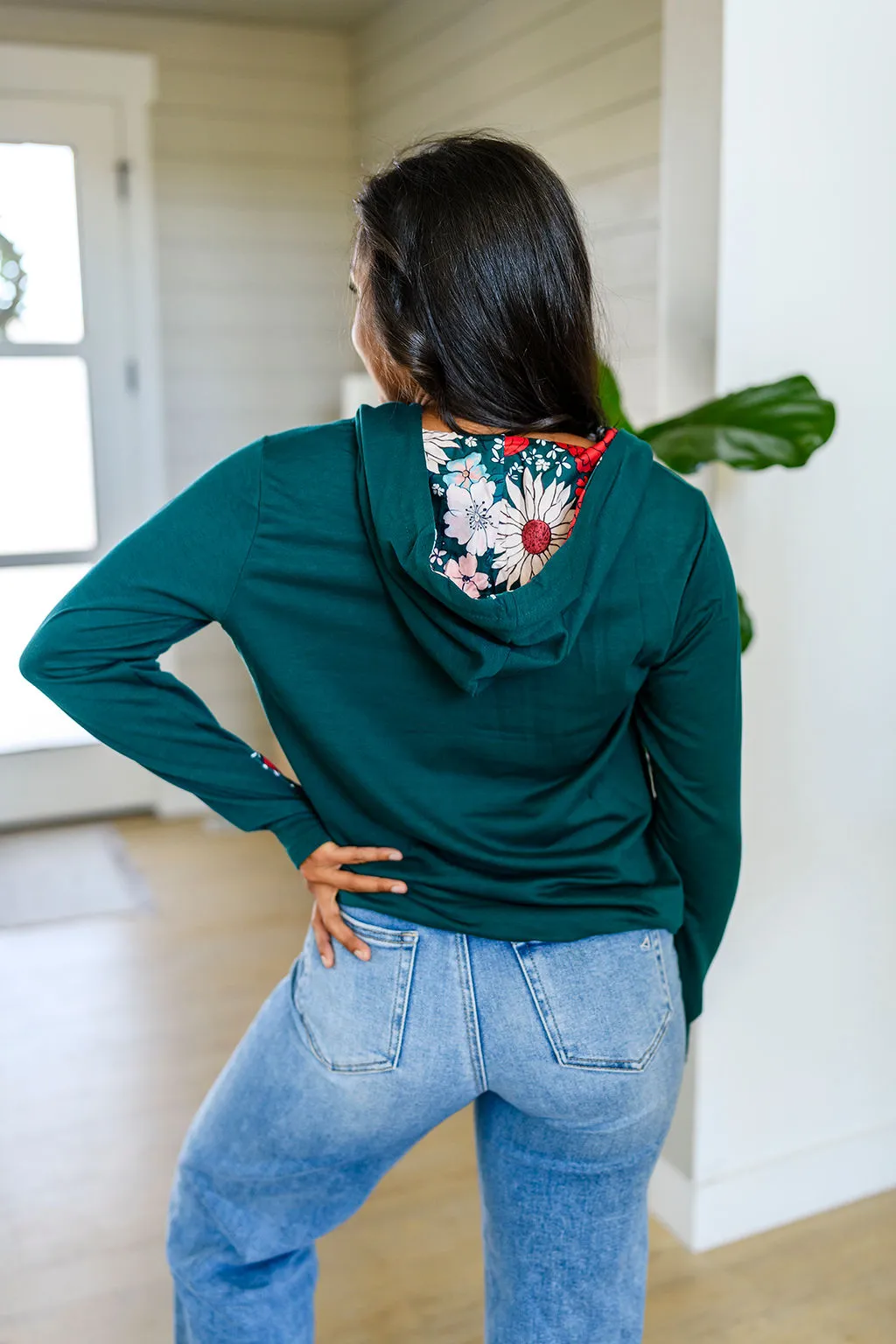Audre Half Zip Hoodie in Five Winter Prints