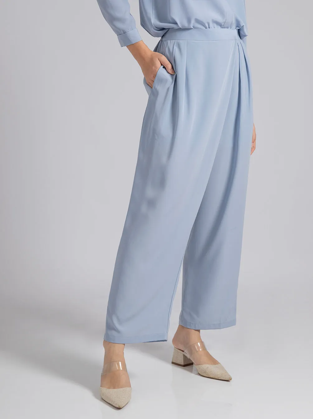 AVA PANTS PLAIN SKY BLUE