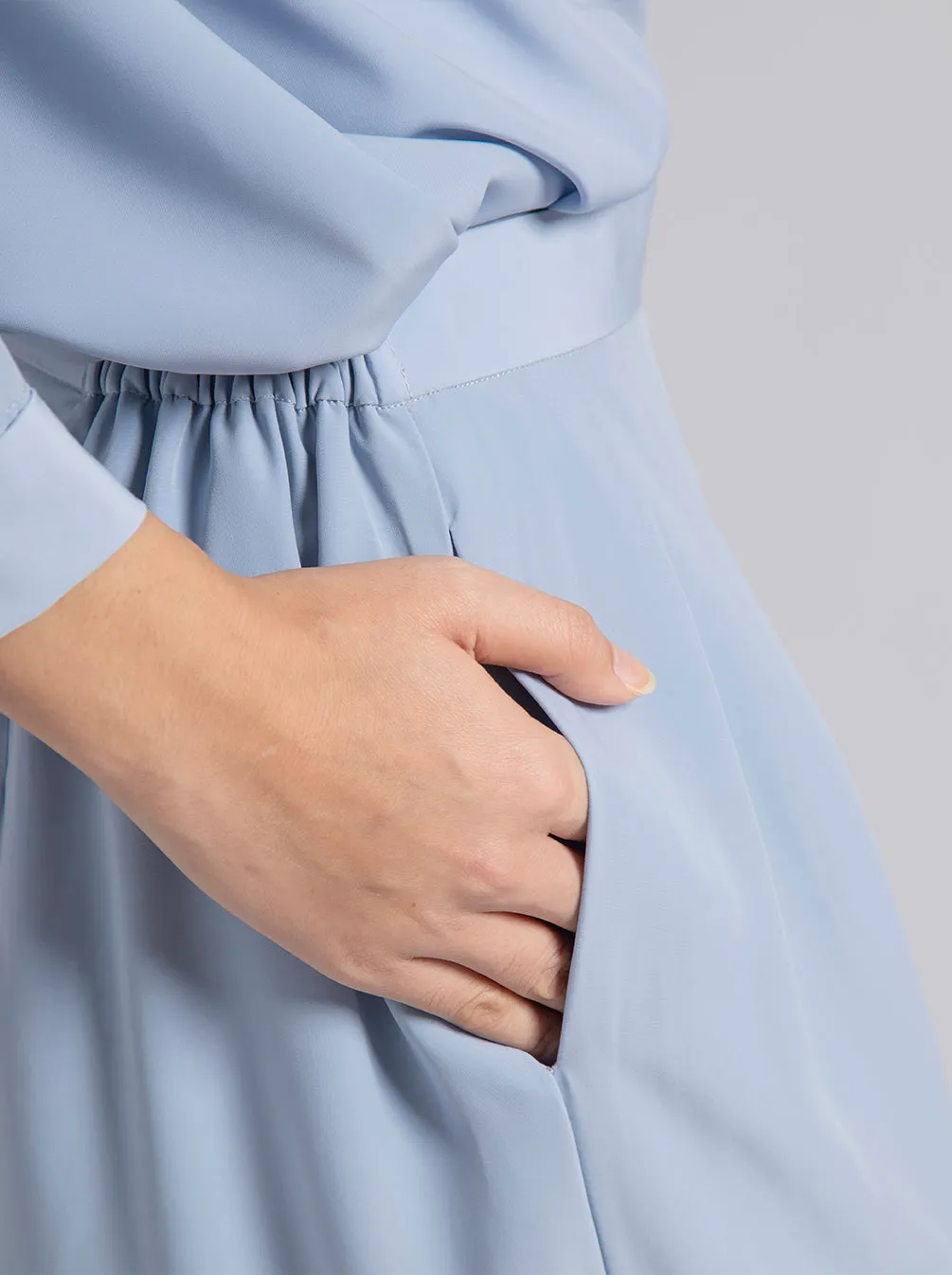 AVA PANTS PLAIN SKY BLUE