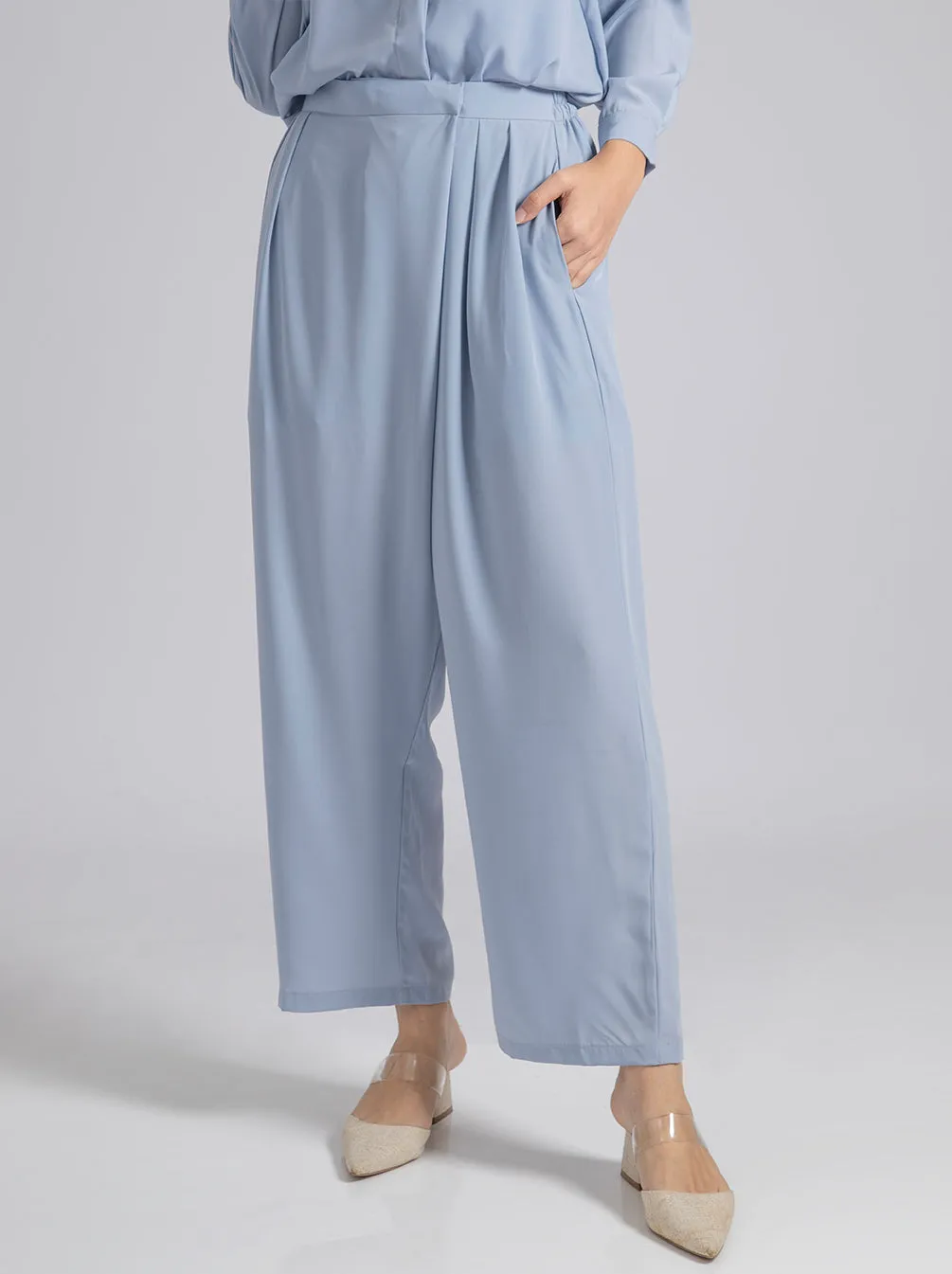 AVA PANTS PLAIN SKY BLUE