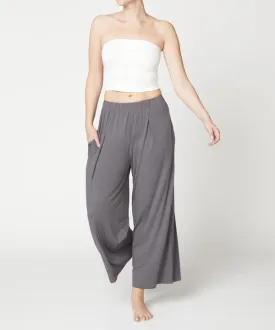 Bamboo Wide Pants Ankle Length