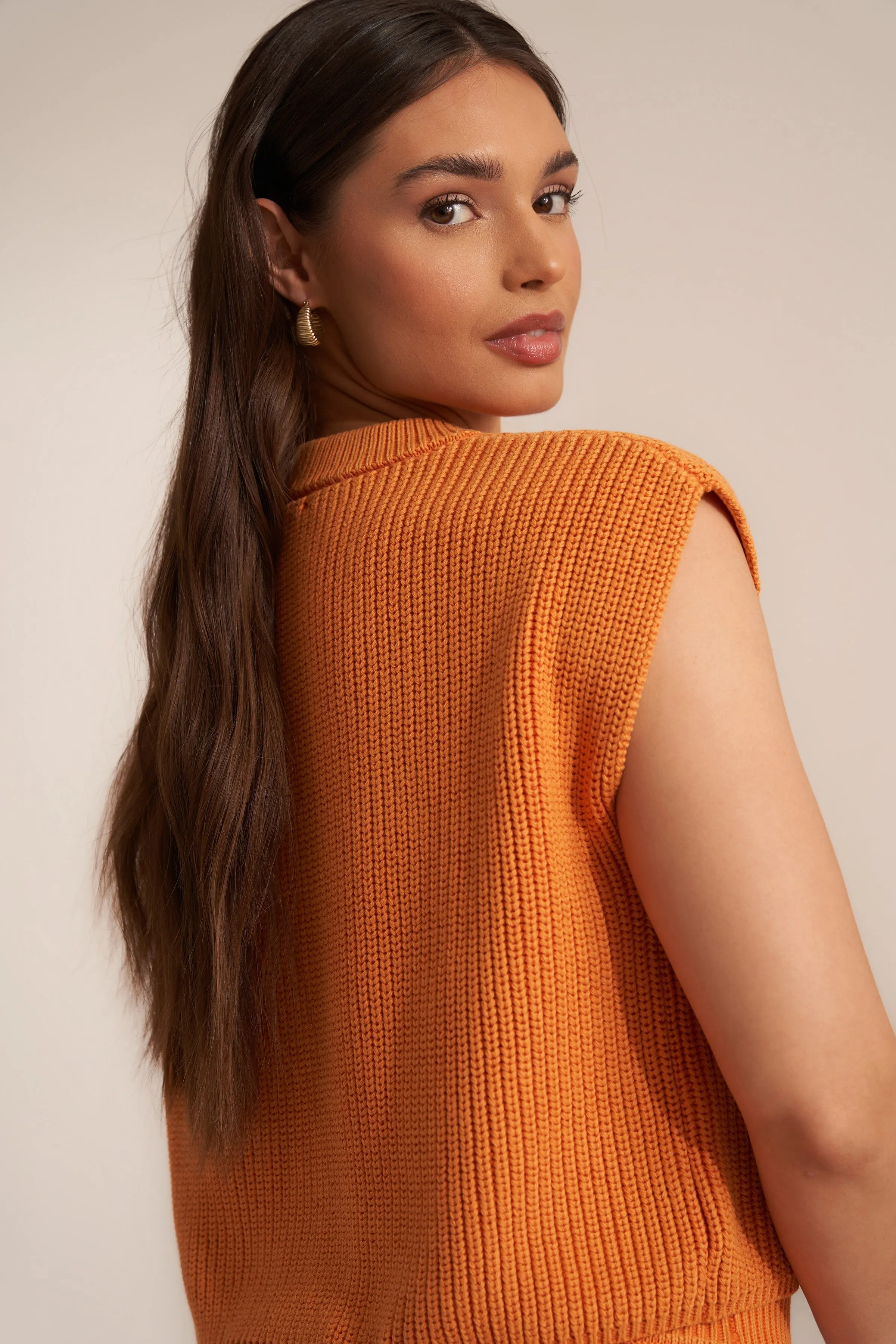 Beatrice Top - Orange Peel