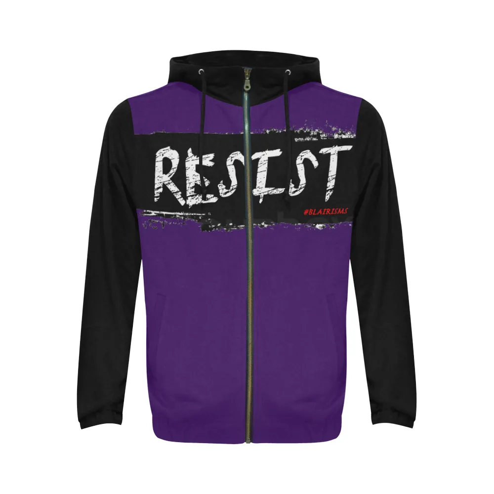 BLACK RESIST FIST HOODIES