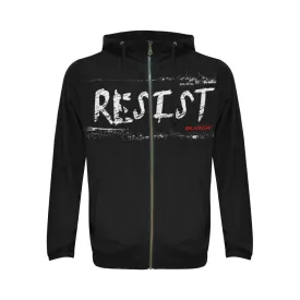 BLACK RESIST FIST HOODIES