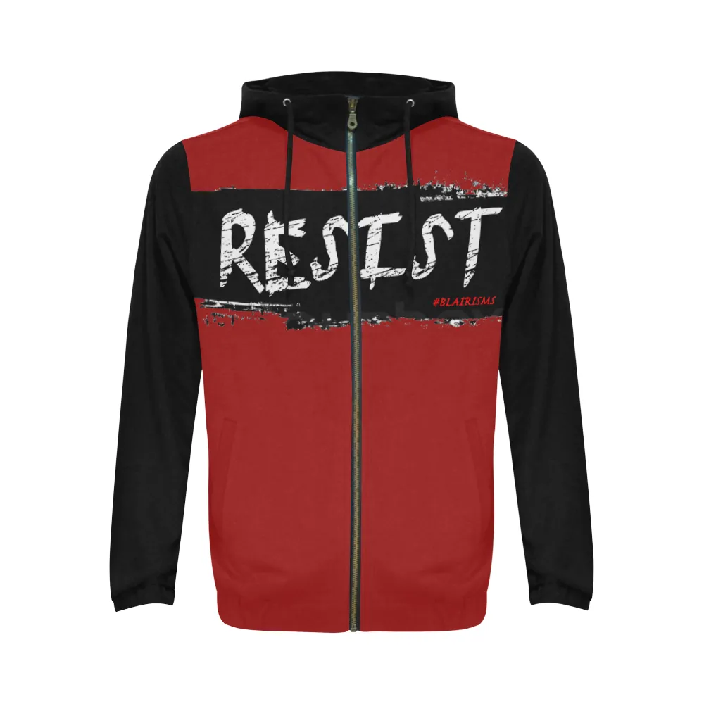 BLACK RESIST FIST HOODIES