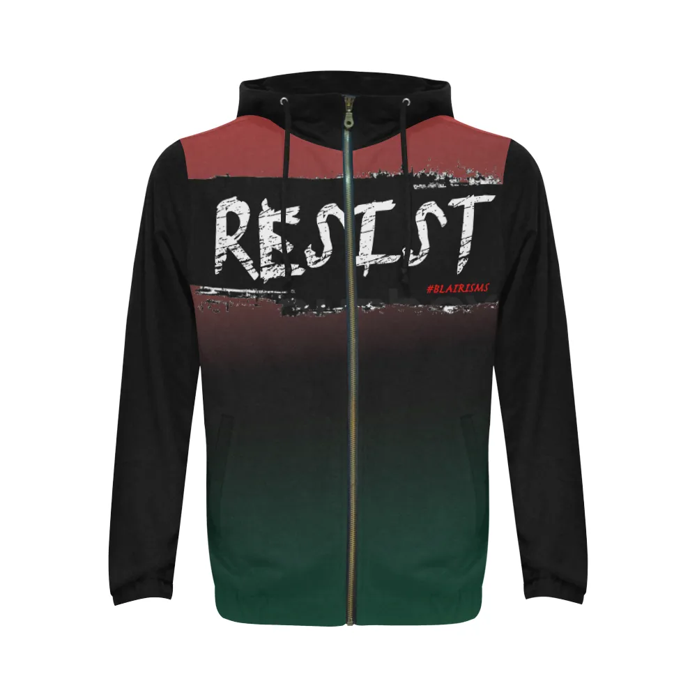 BLACK RESIST FIST HOODIES