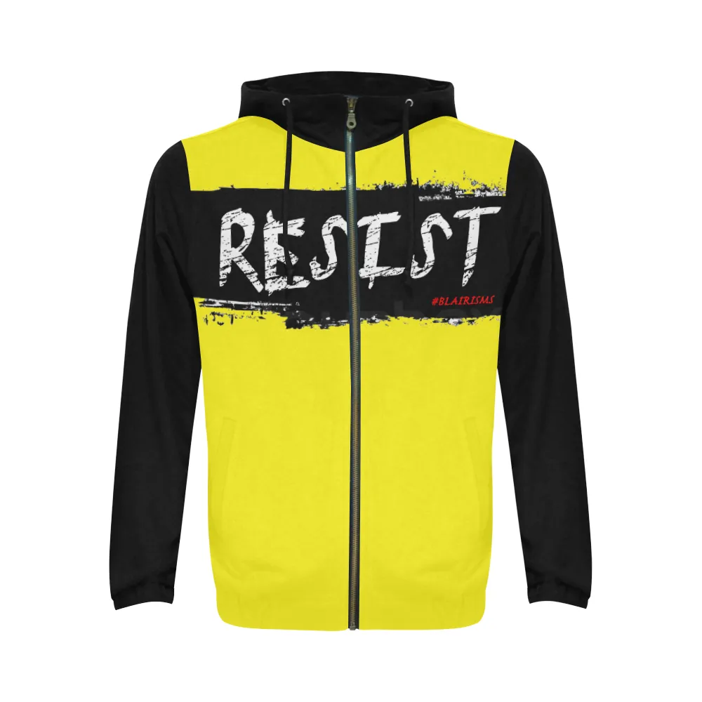 BLACK RESIST FIST HOODIES