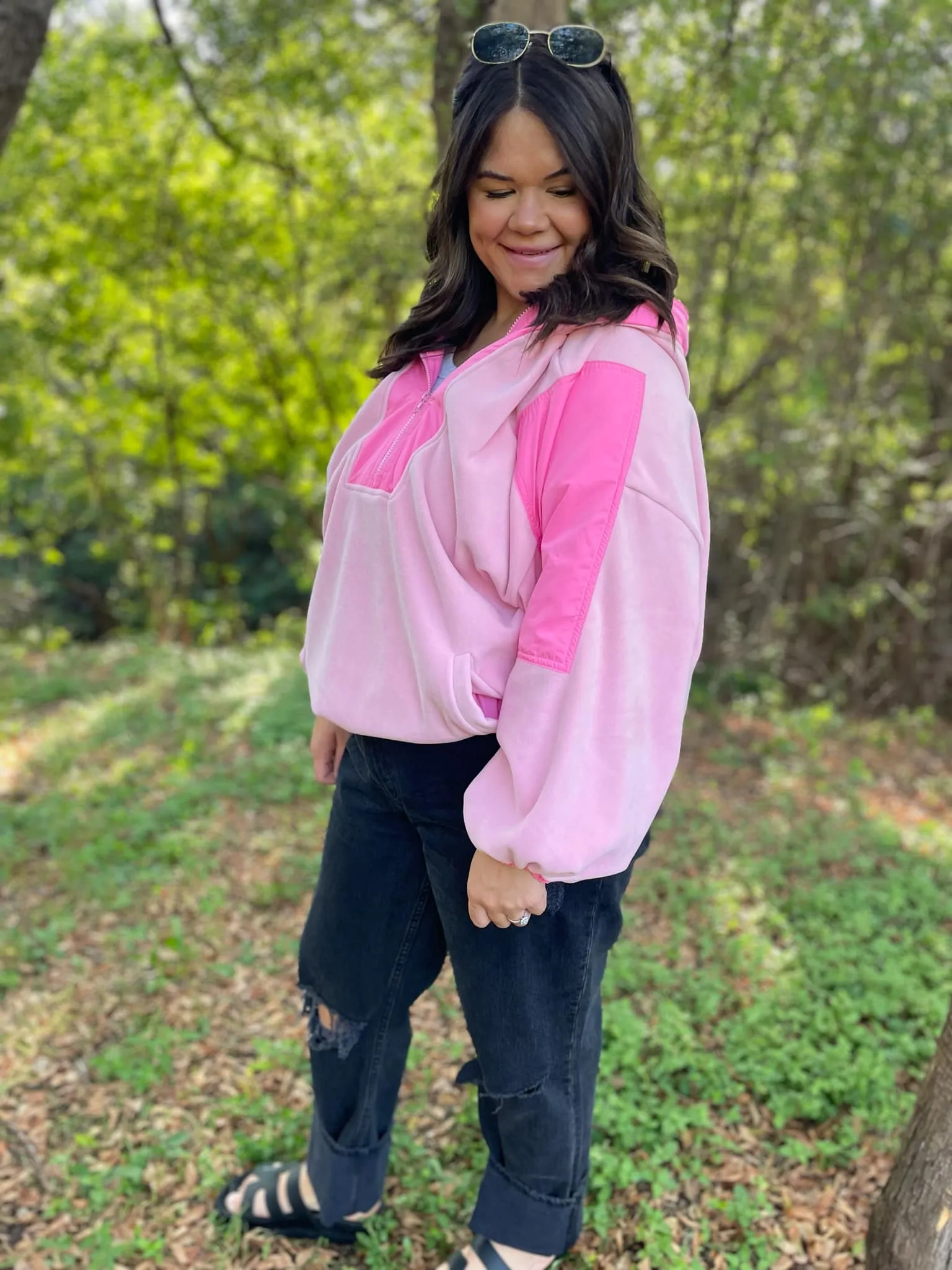 Blake Half Zip Hoodie in Three Colors