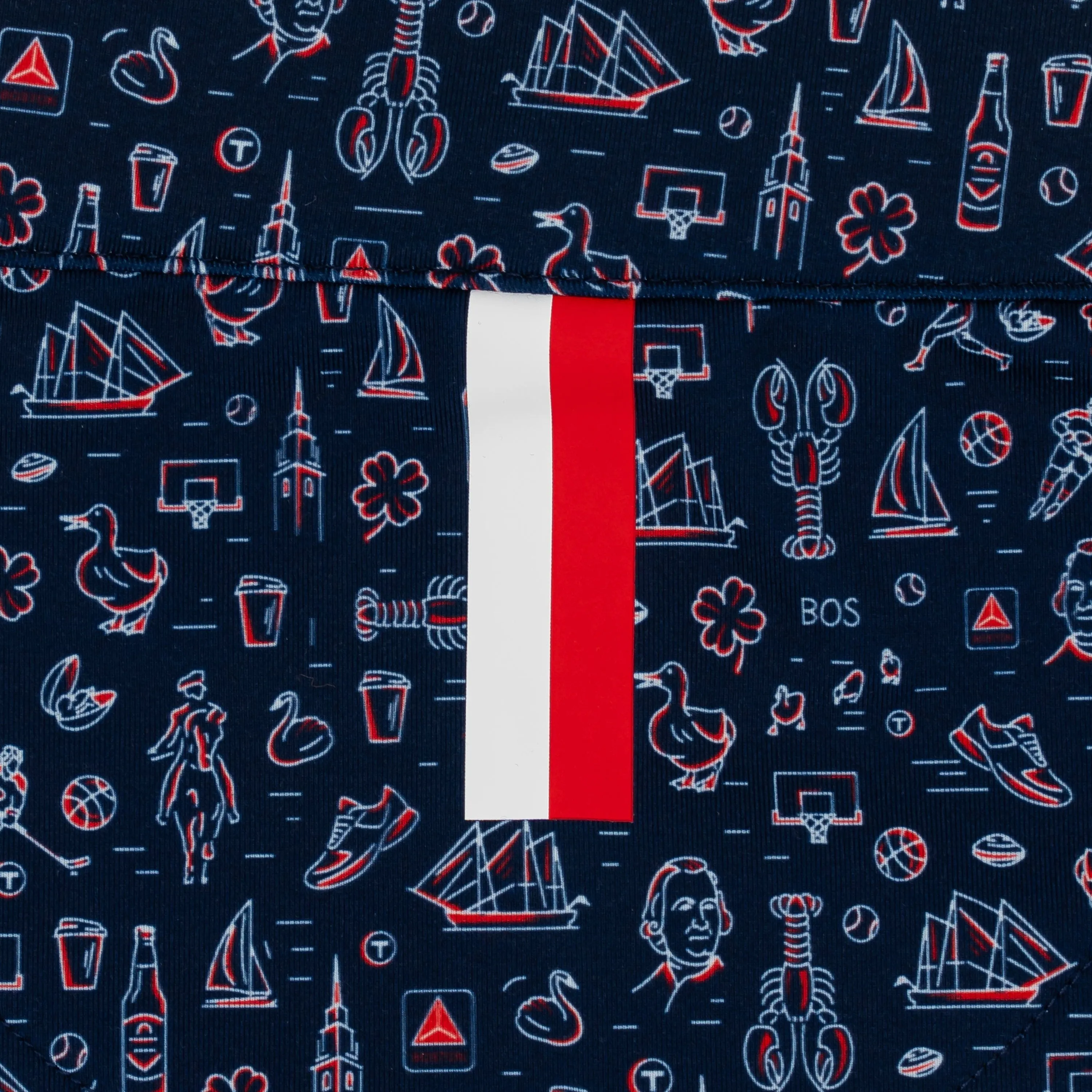 Boston Performance Q-Zip | The Boston - Fleet Navy/Classic Red