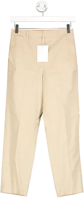 cos Beige Straight Leg Trousers UK 6