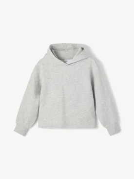 Cropped hættetrøje - Lysegrå