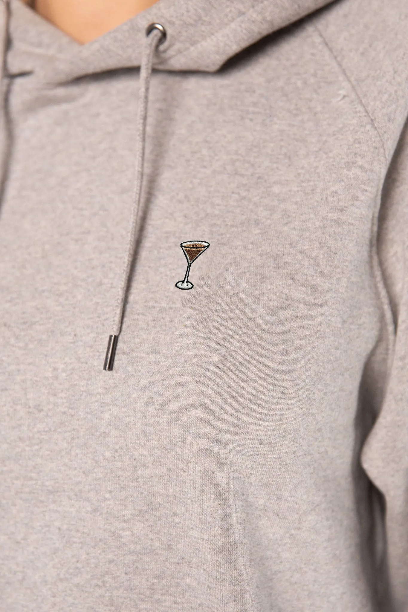 Espresso Martini | Bestickter Bio-Baumwoll Frauen Hoodie