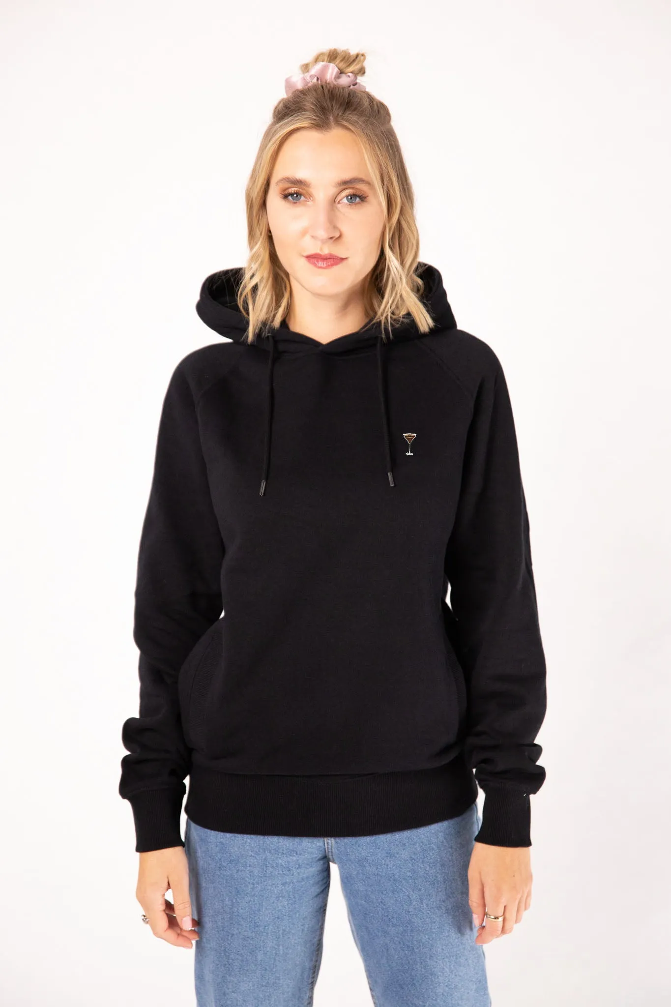 Espresso Martini | Bestickter Bio-Baumwoll Frauen Hoodie
