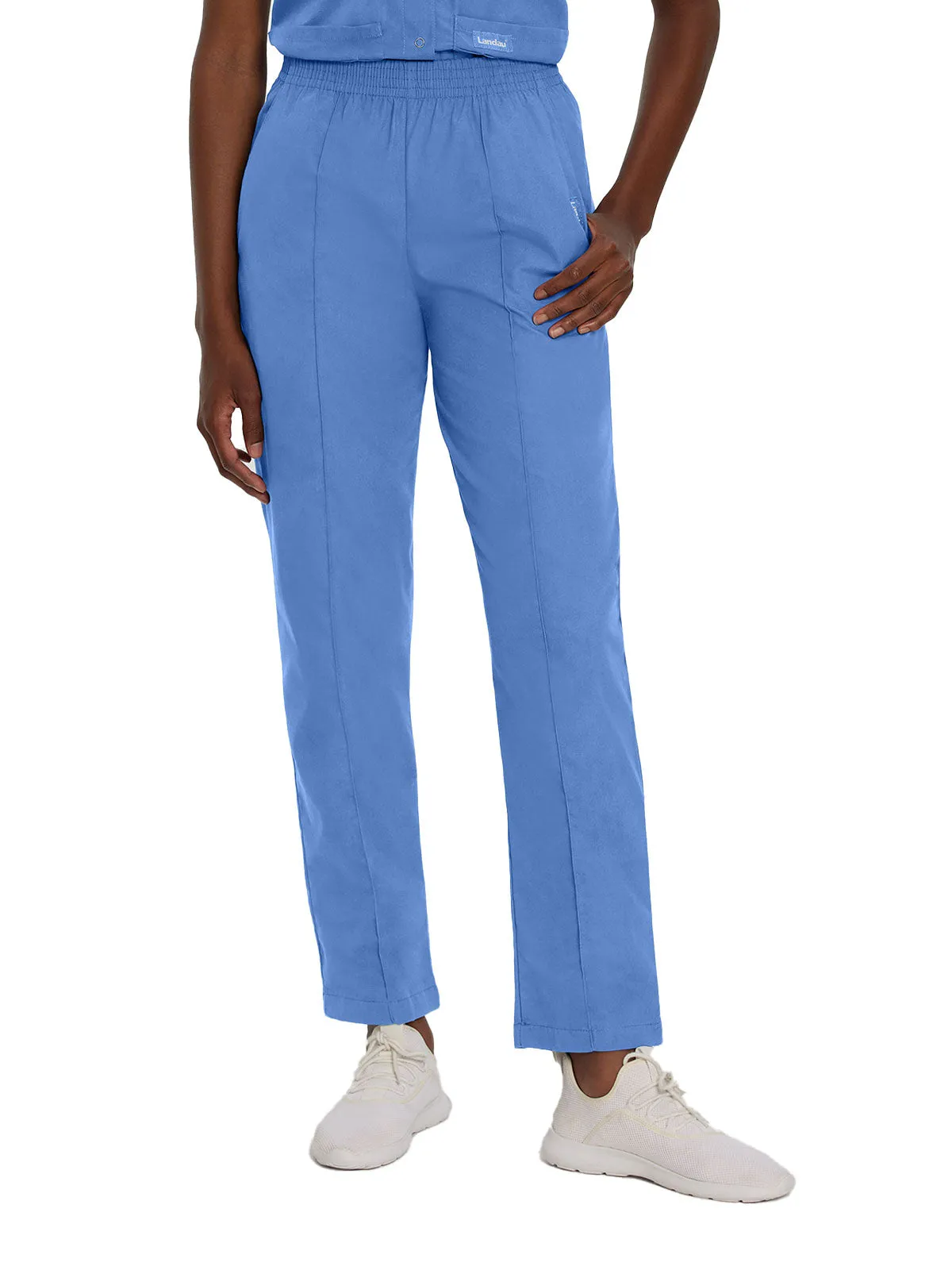 Essentials - Women's Classic Fit Elastic Waist Scrub Pants [1]