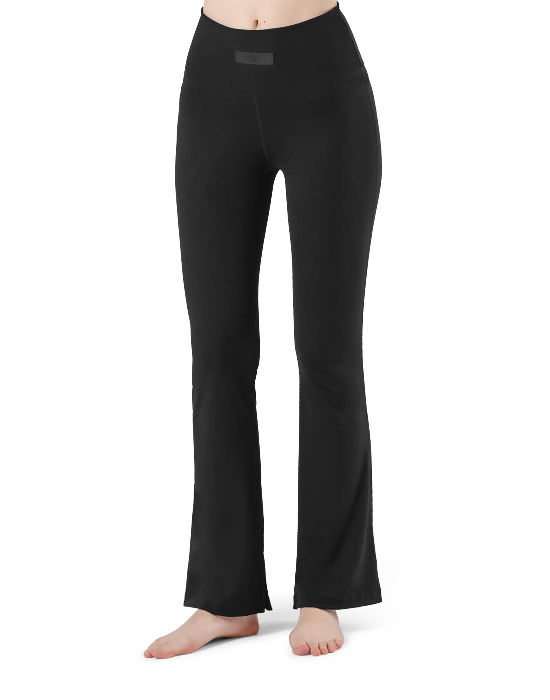 High Rise Flare Leggings - Black