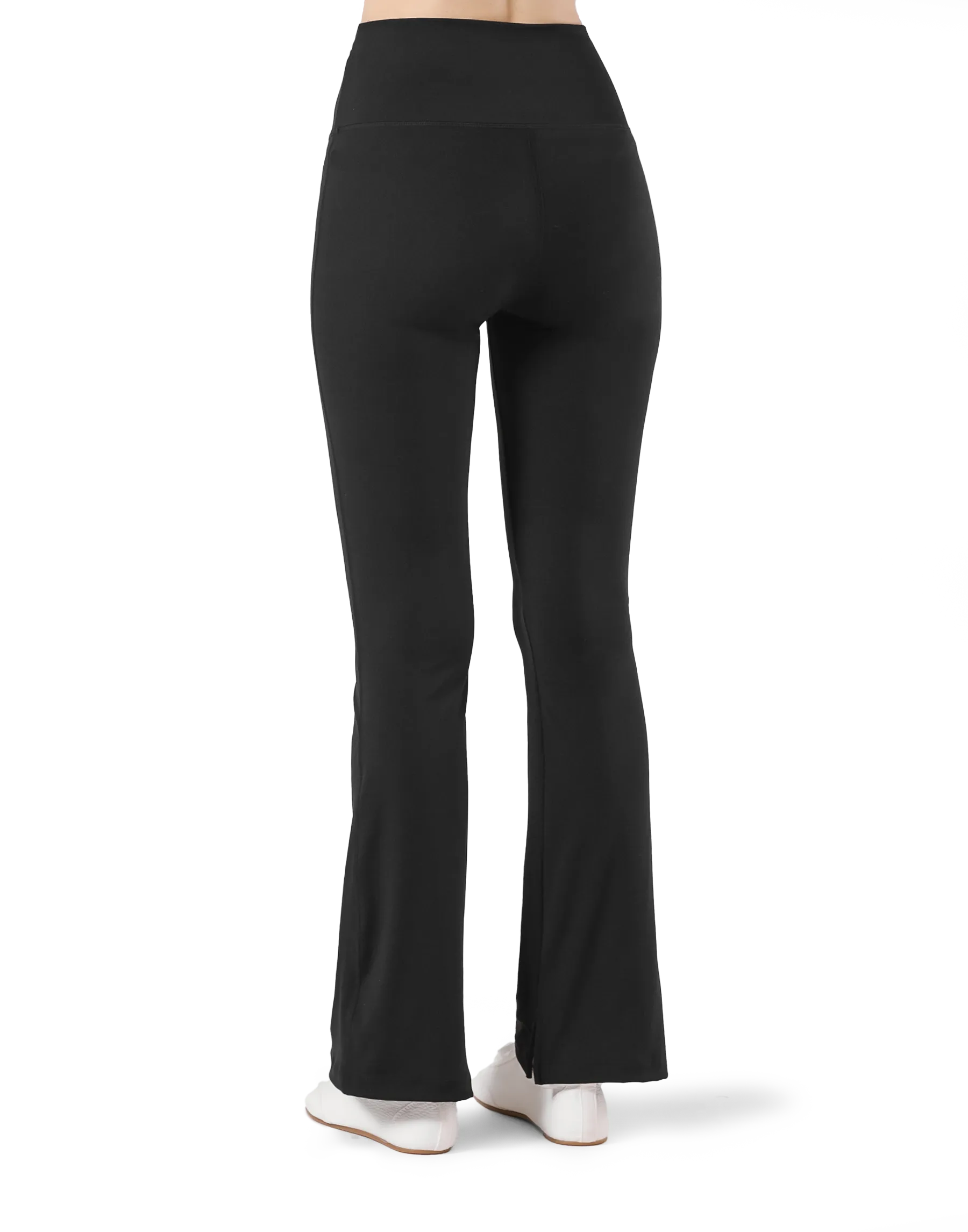 High Rise Flare Leggings - Black