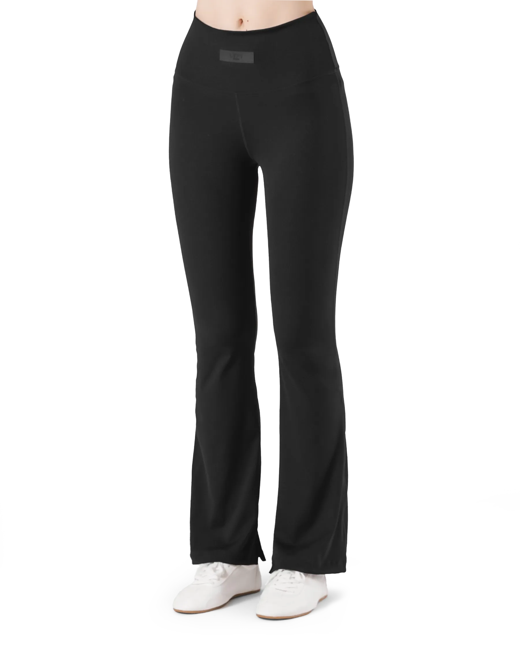 High Rise Flare Leggings - Black