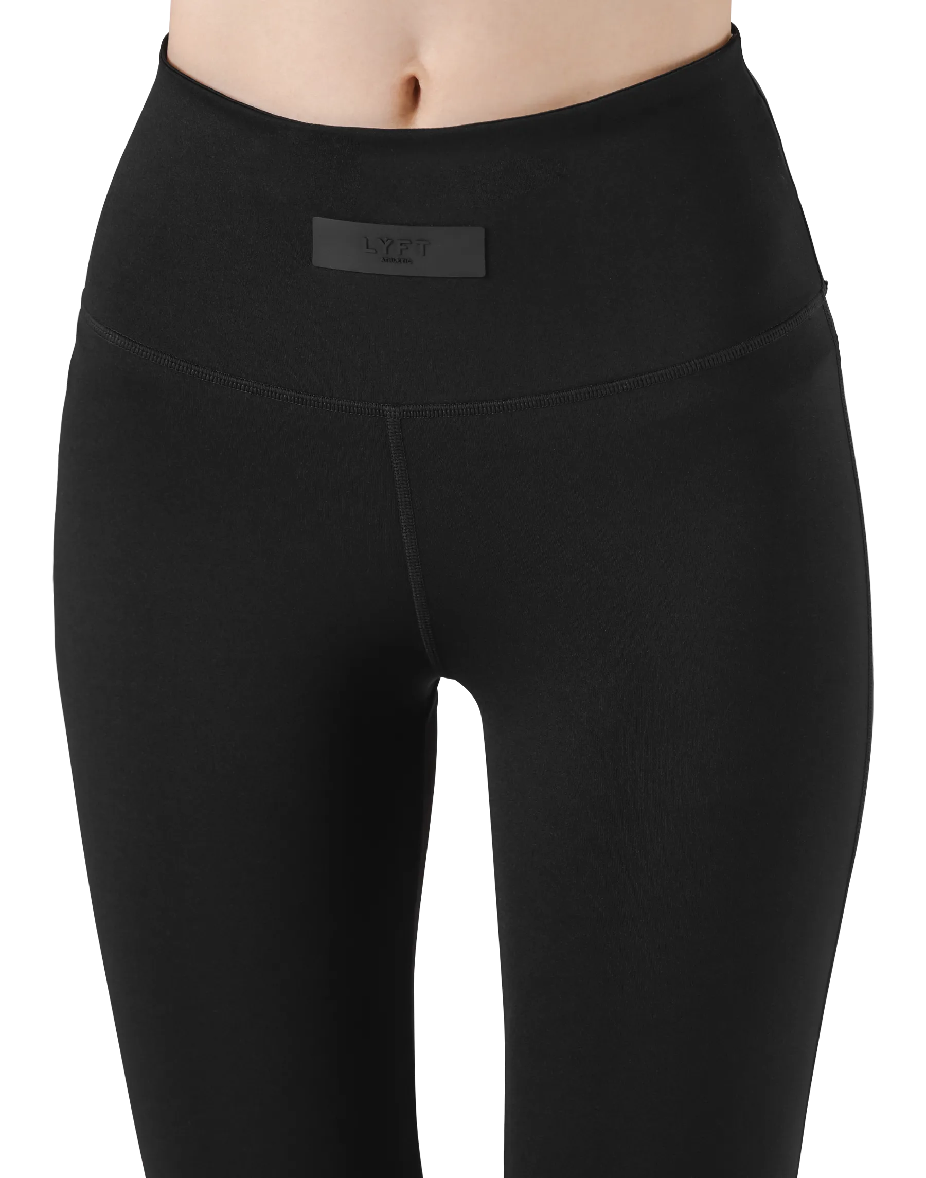 High Rise Flare Leggings - Black