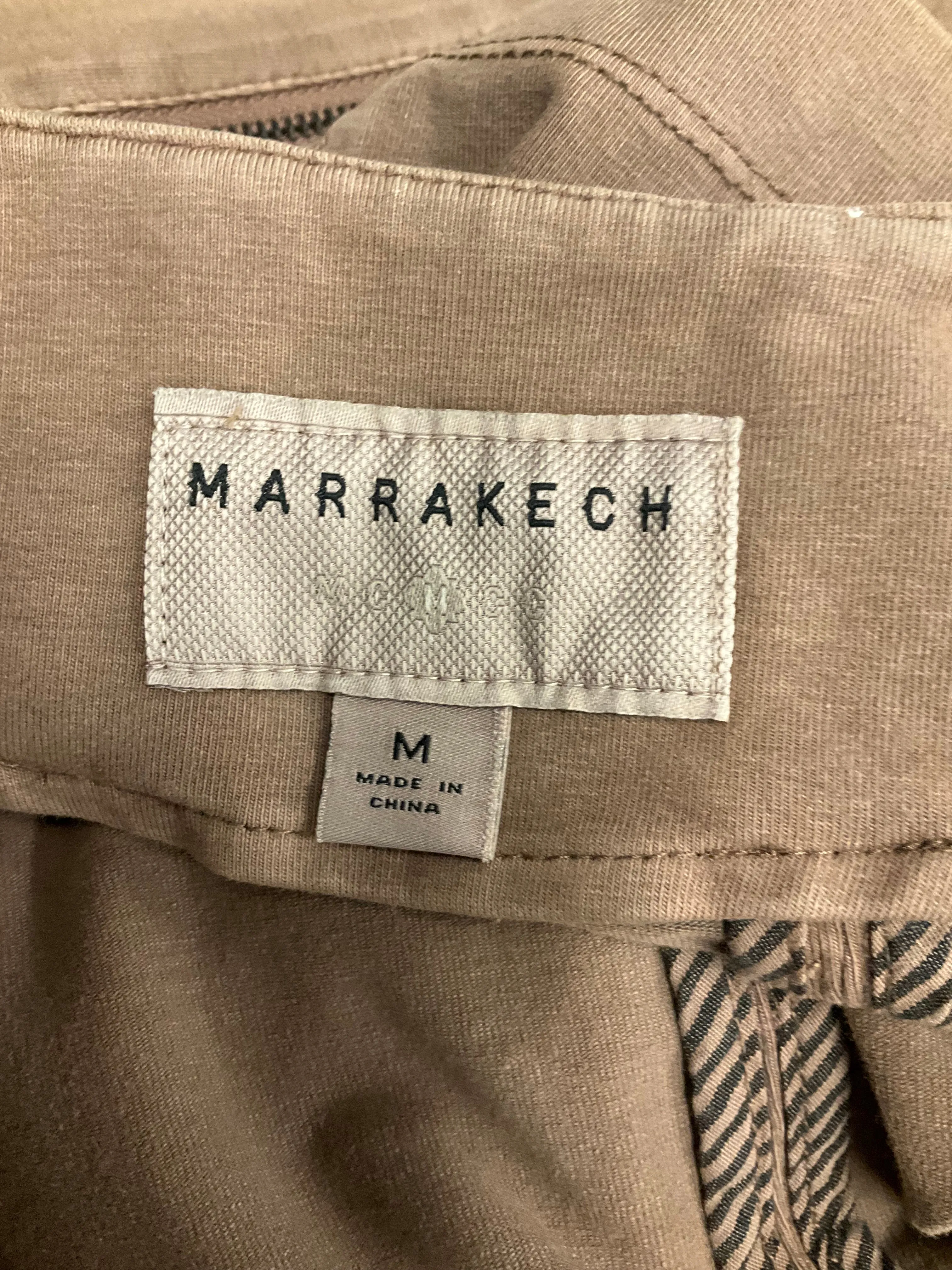 Jacket Moto By Marrakech In Brown, Size: M