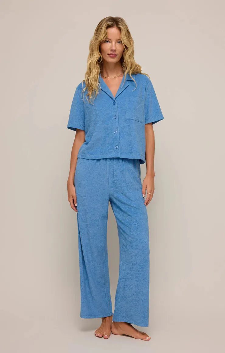 Let's Cruise Terry Pant -   Salty Blue