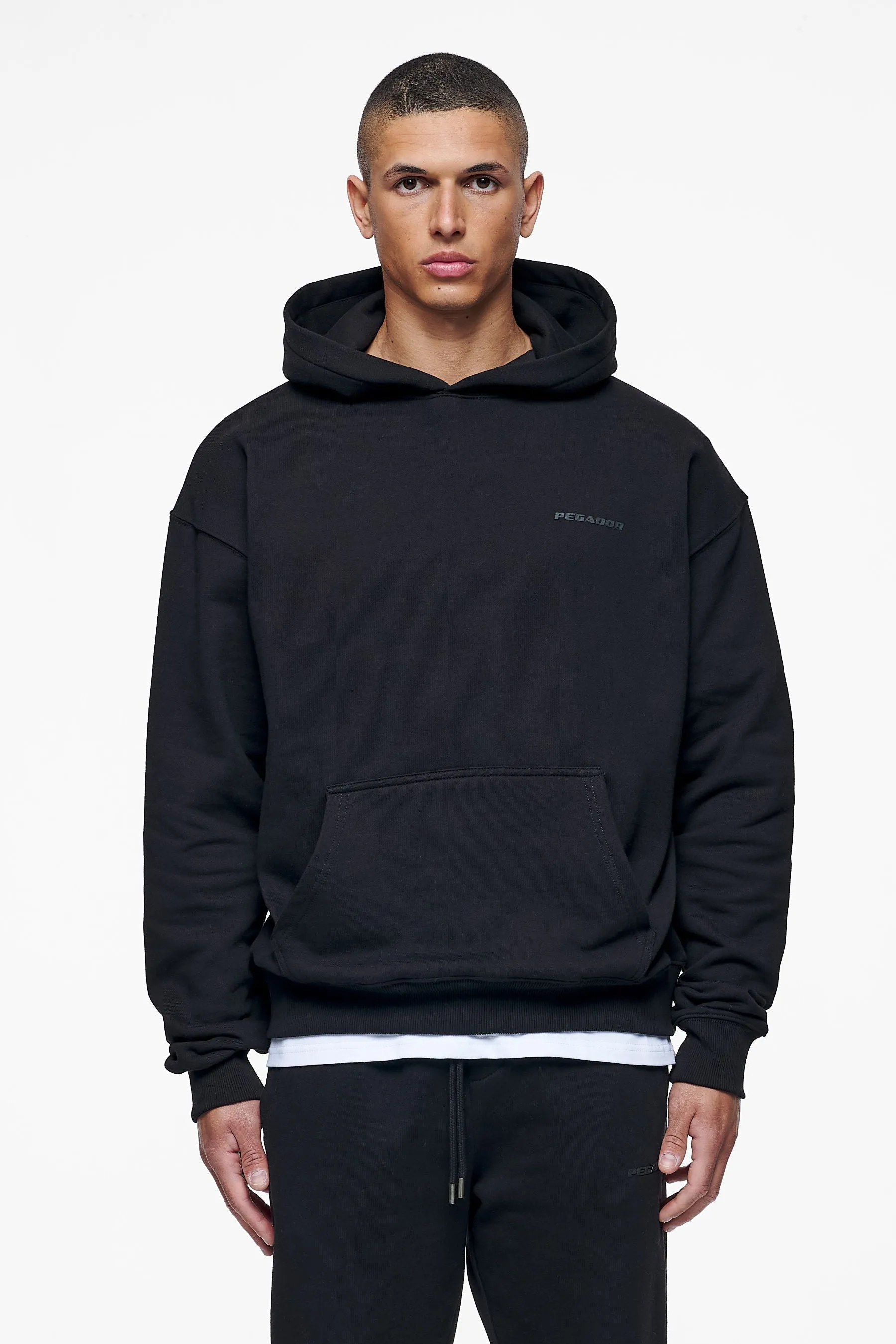Logo Oversized Hoodie Black Gum