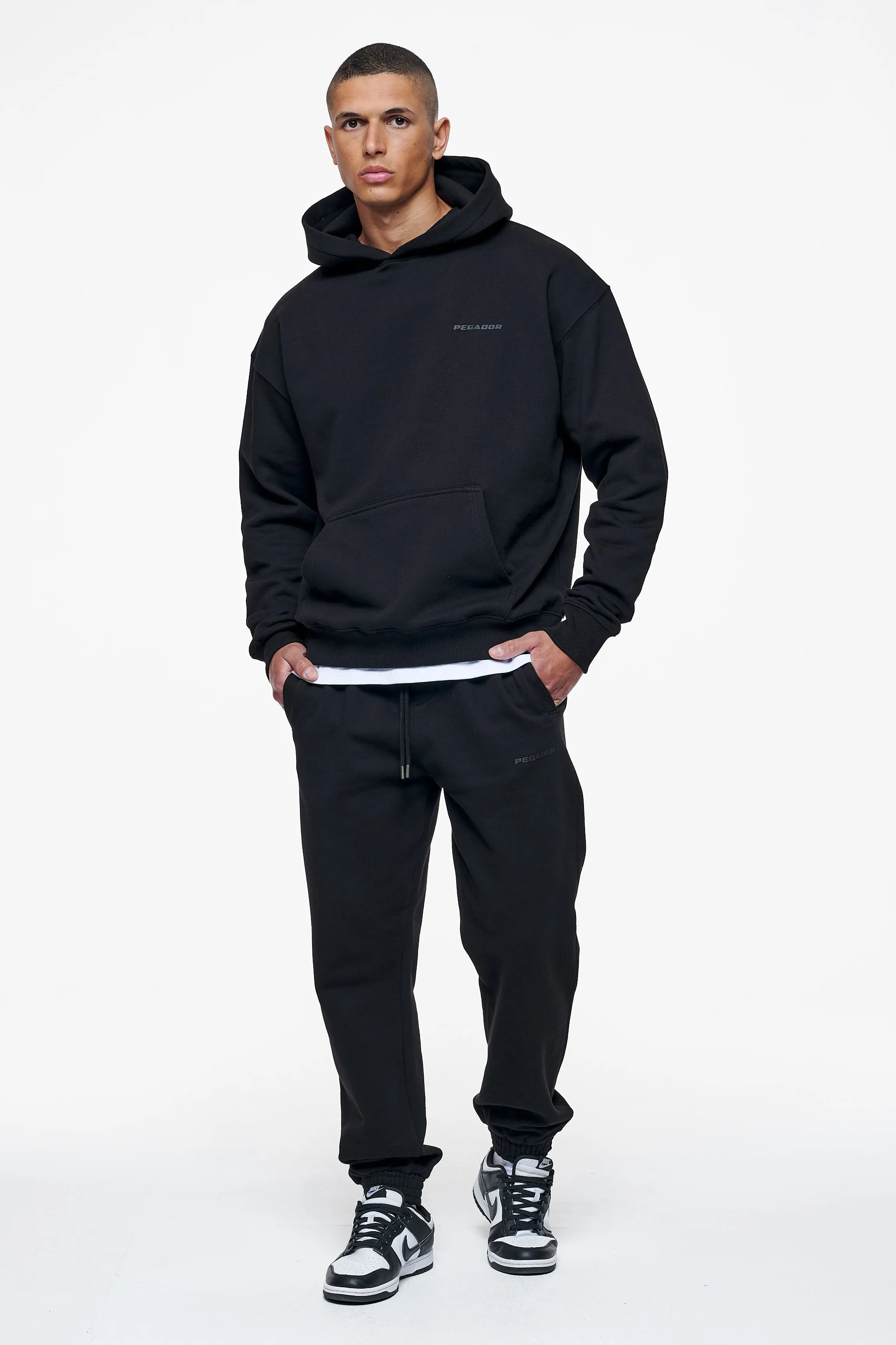 Logo Oversized Hoodie Black Gum