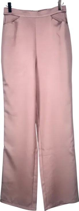 Misspap Grey Cut Out Waist Straight Leg Trousers UK 8