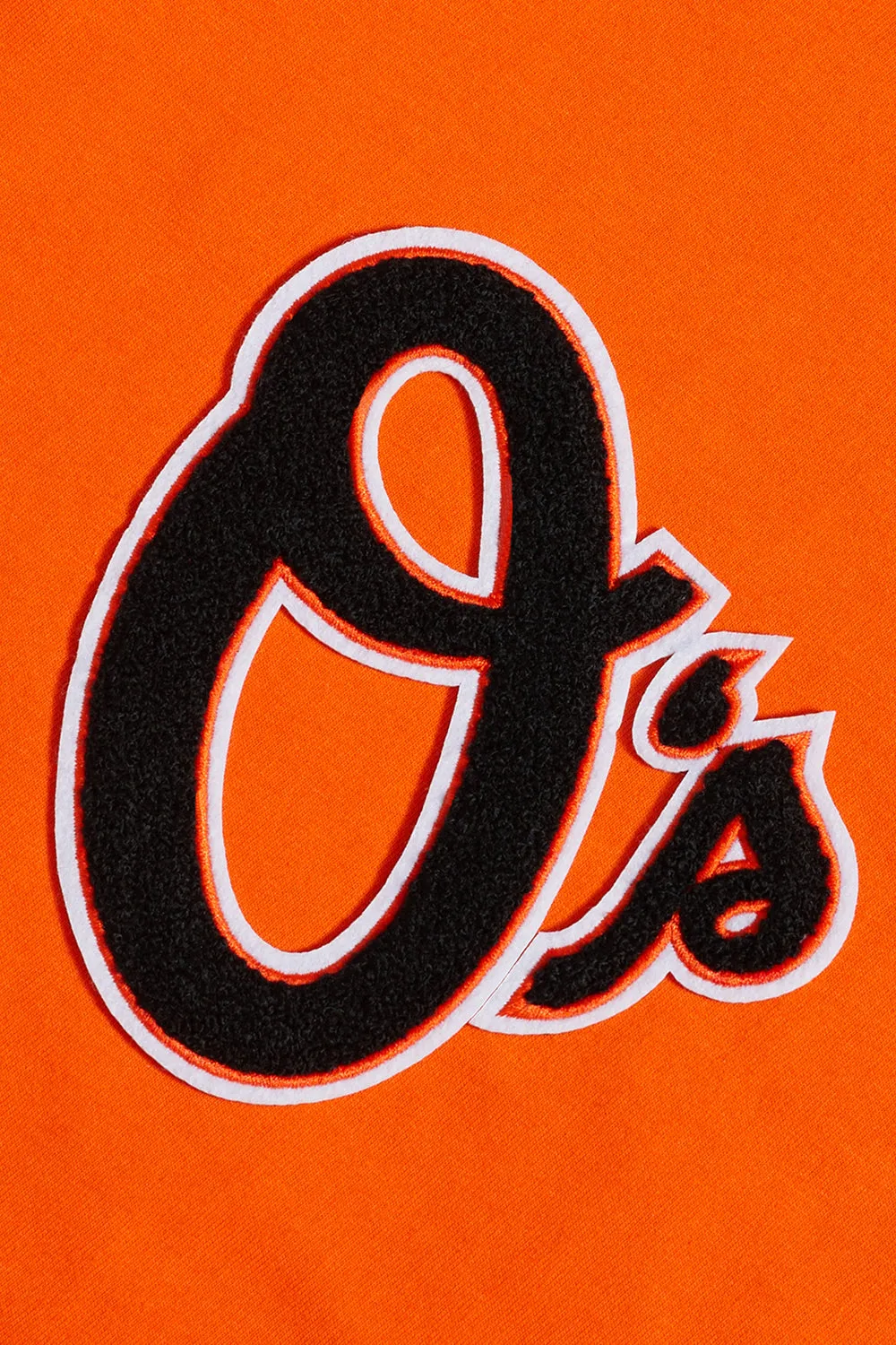 MLB BALTIMORE ORIOLES CLASSIC CHENILLE MEN'S PO HOODIE (ORANGE)