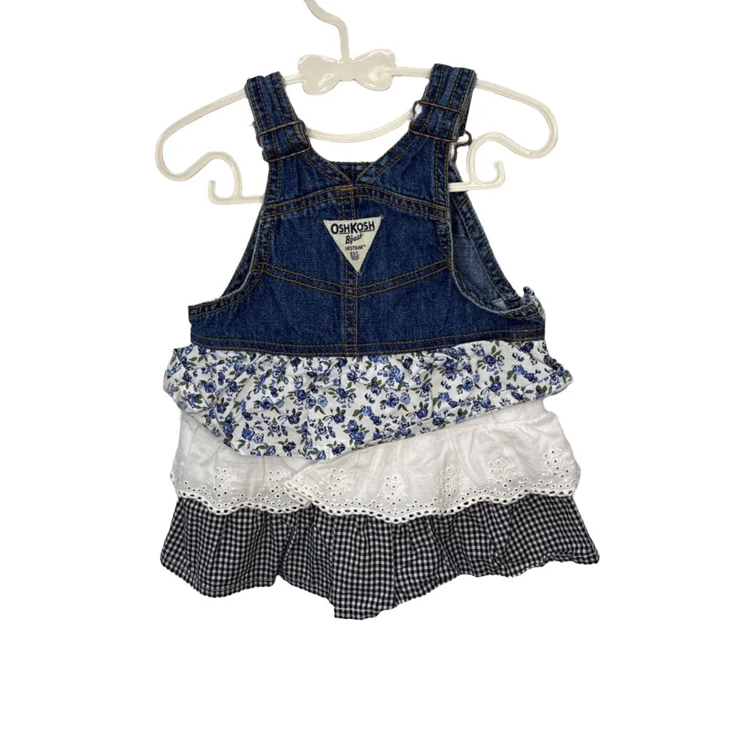 Overalls Denim w/Ruffles