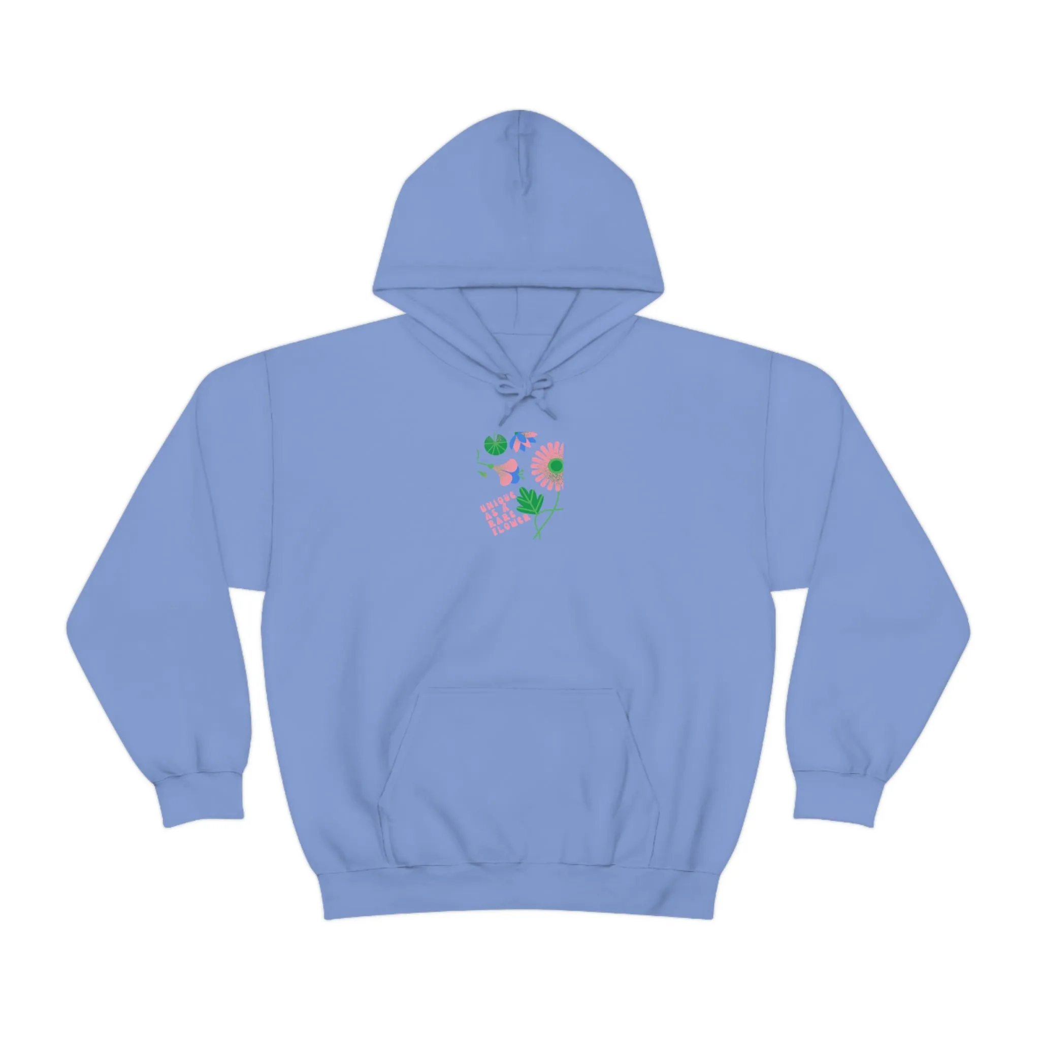 Retro Plant Hoodie, Unique as a Rare Flower Sweatshirt, Positivity Oversized Hoodie Sweatshirt, Flower Aesthetic Pink Plant Hoodie