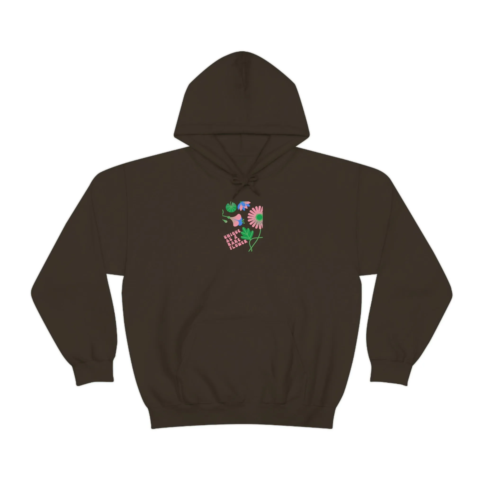 Retro Plant Hoodie, Unique as a Rare Flower Sweatshirt, Positivity Oversized Hoodie Sweatshirt, Flower Aesthetic Pink Plant Hoodie