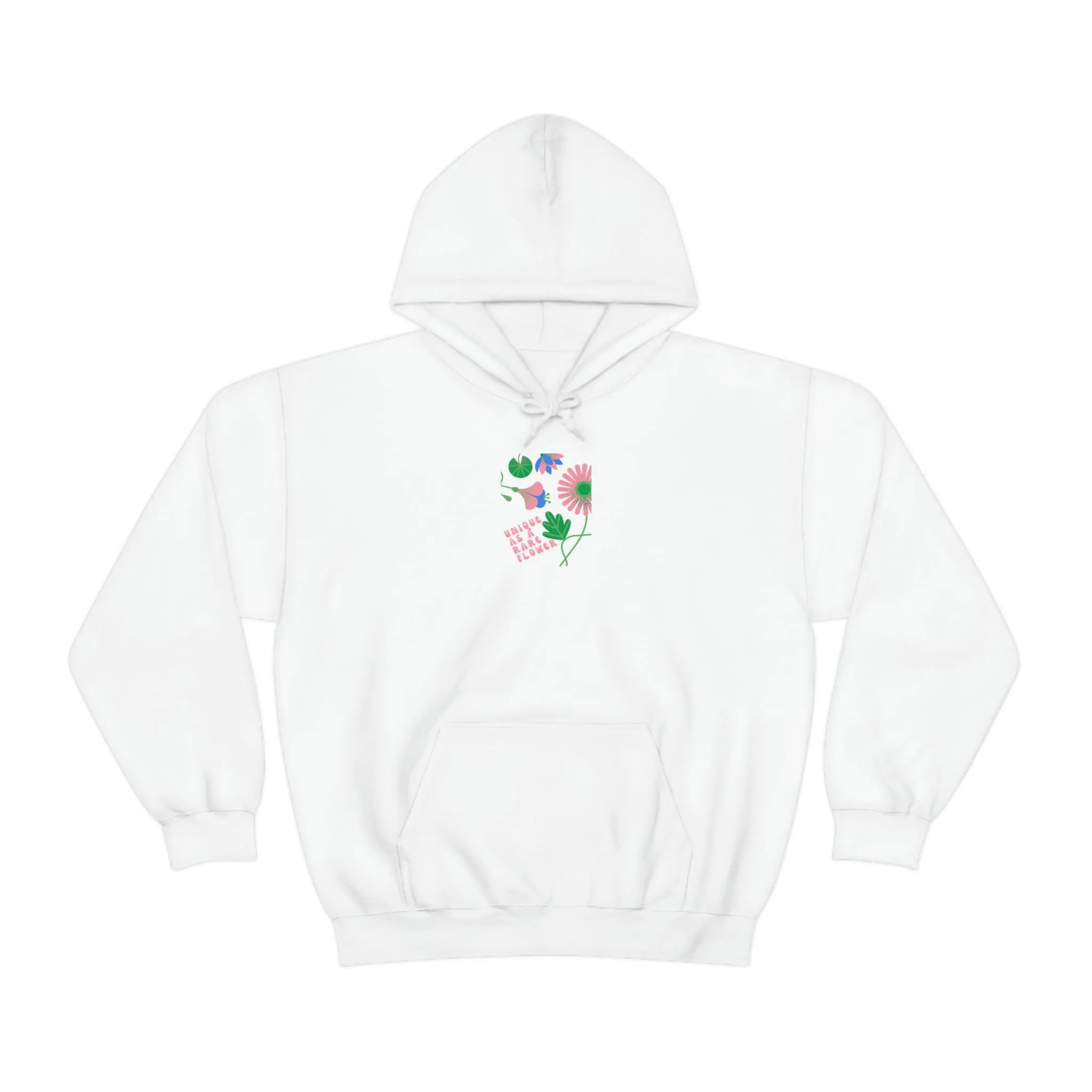 Retro Plant Hoodie, Unique as a Rare Flower Sweatshirt, Positivity Oversized Hoodie Sweatshirt, Flower Aesthetic Pink Plant Hoodie