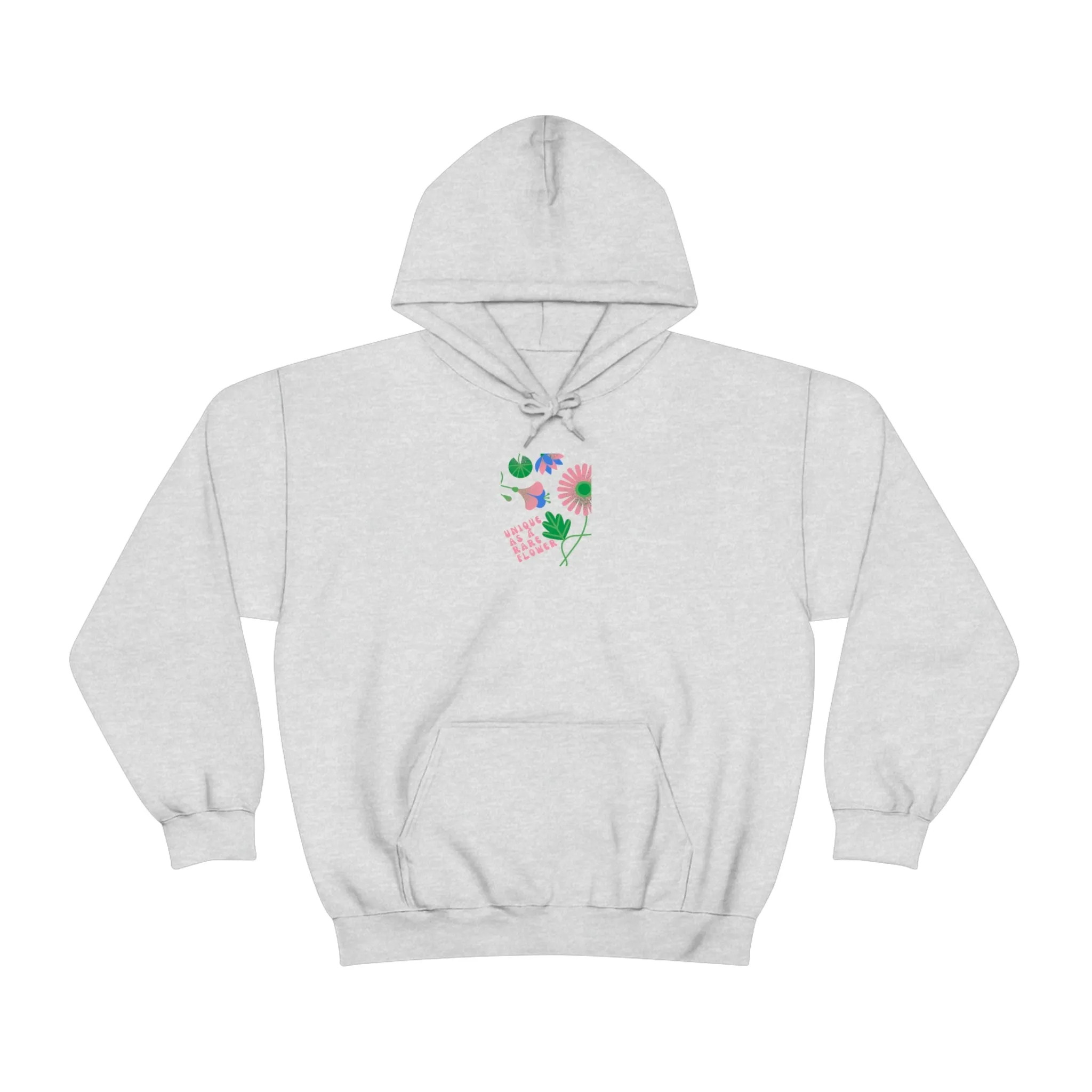 Retro Plant Hoodie, Unique as a Rare Flower Sweatshirt, Positivity Oversized Hoodie Sweatshirt, Flower Aesthetic Pink Plant Hoodie