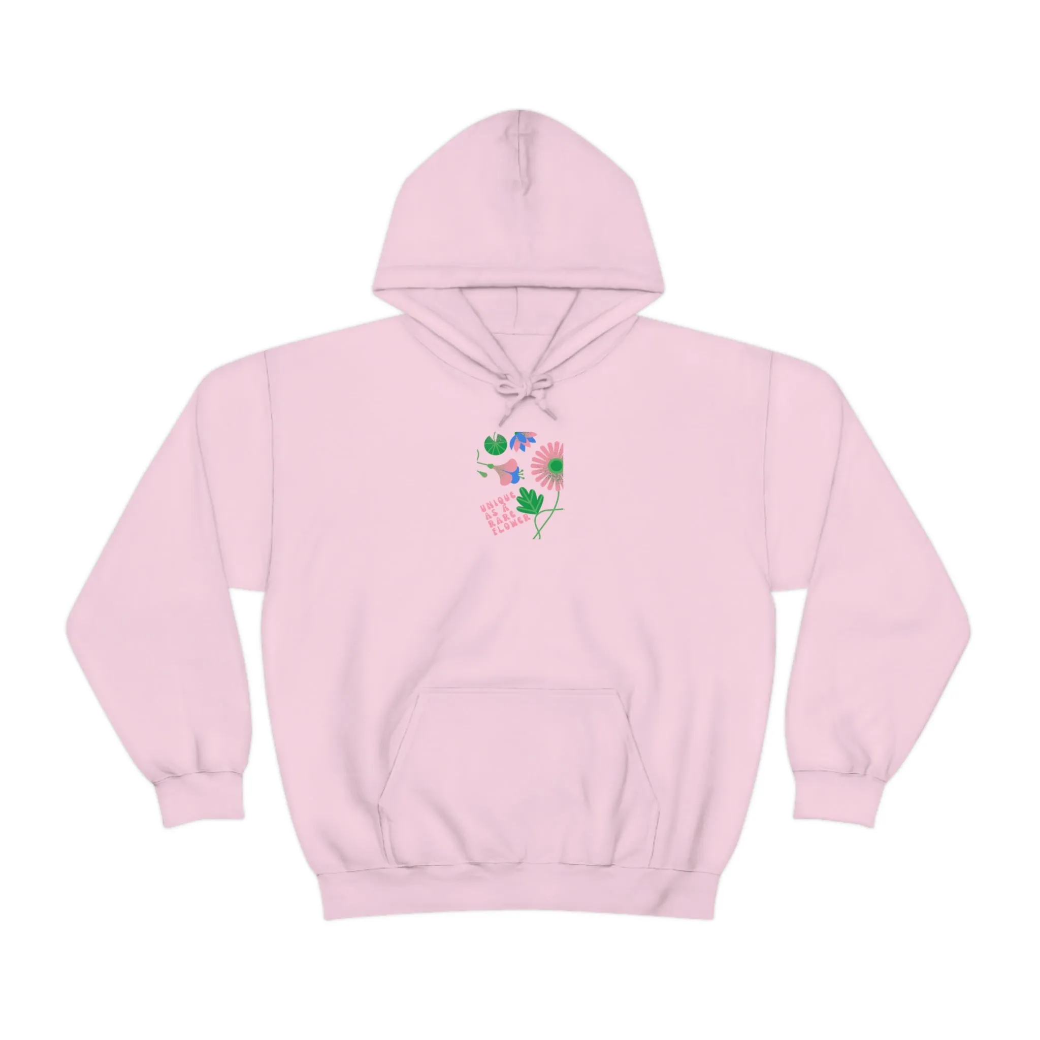 Retro Plant Hoodie, Unique as a Rare Flower Sweatshirt, Positivity Oversized Hoodie Sweatshirt, Flower Aesthetic Pink Plant Hoodie