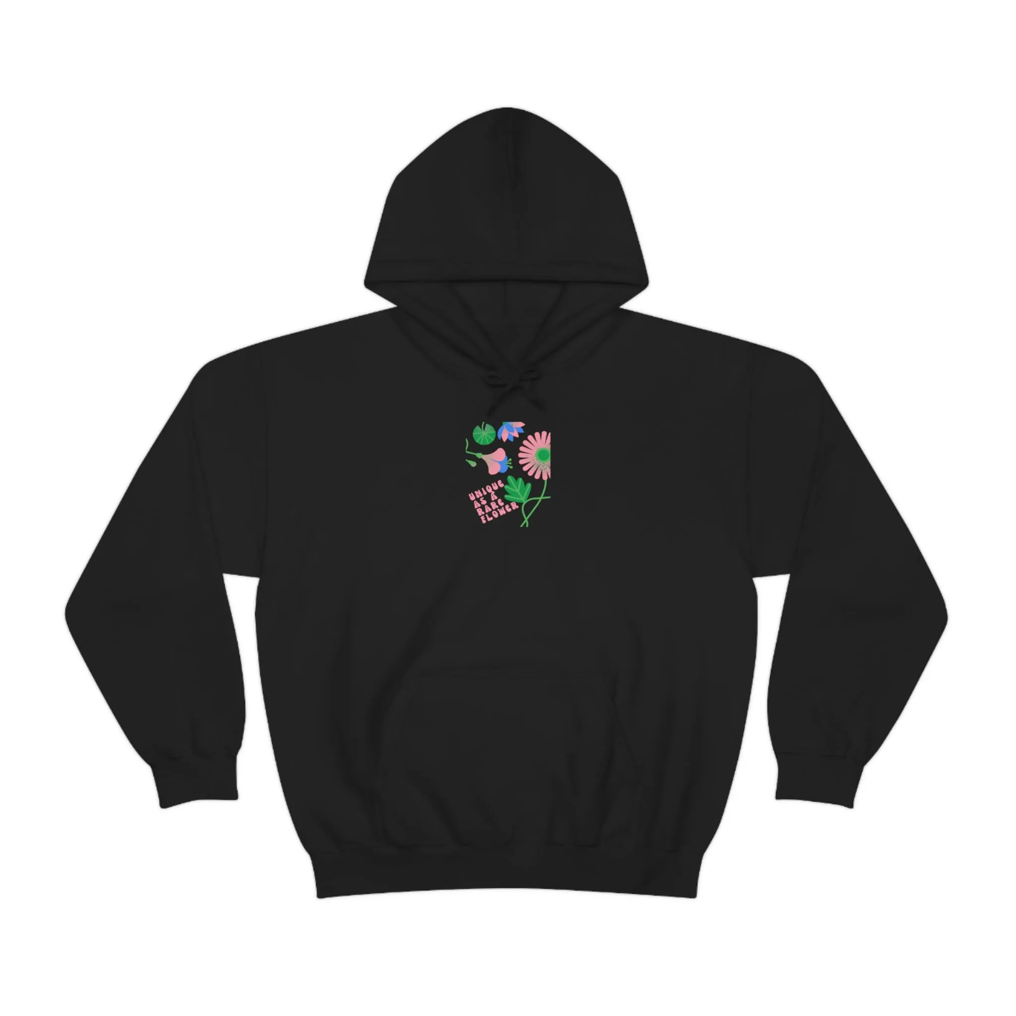 Retro Plant Hoodie, Unique as a Rare Flower Sweatshirt, Positivity Oversized Hoodie Sweatshirt, Flower Aesthetic Pink Plant Hoodie