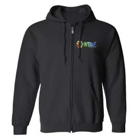 SHOWTIME Pride Logo Fleece Zip-Up Hooded Sweatshirt