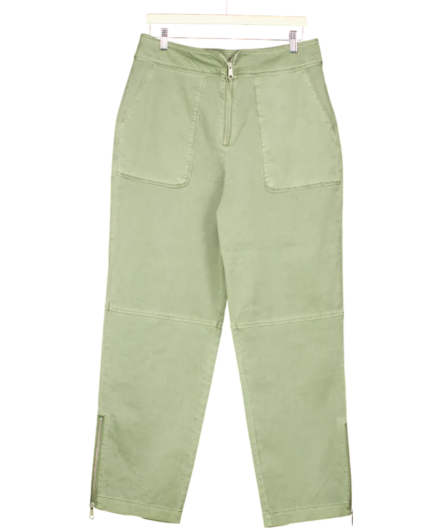 Third Form Green Straight Leg Zip Jeans UK 10