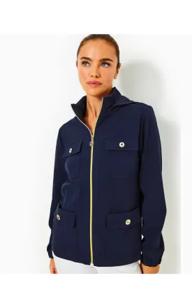 UPF 50  Luxletic Zaylee Performance Jacket Low Tide Navy
