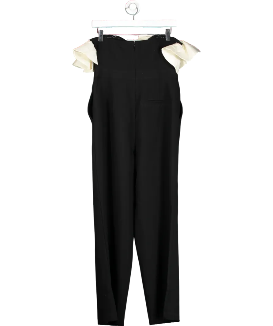 Very Black Bandeau Ruffle Mono Jumpsuit UK 12