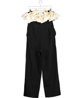 Very Black Bandeau Ruffle Mono Jumpsuit UK 12
