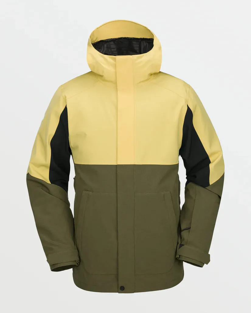 Volcom Men's Brighton Full Zip Snow Jacket Ivy G0652516_IVY
