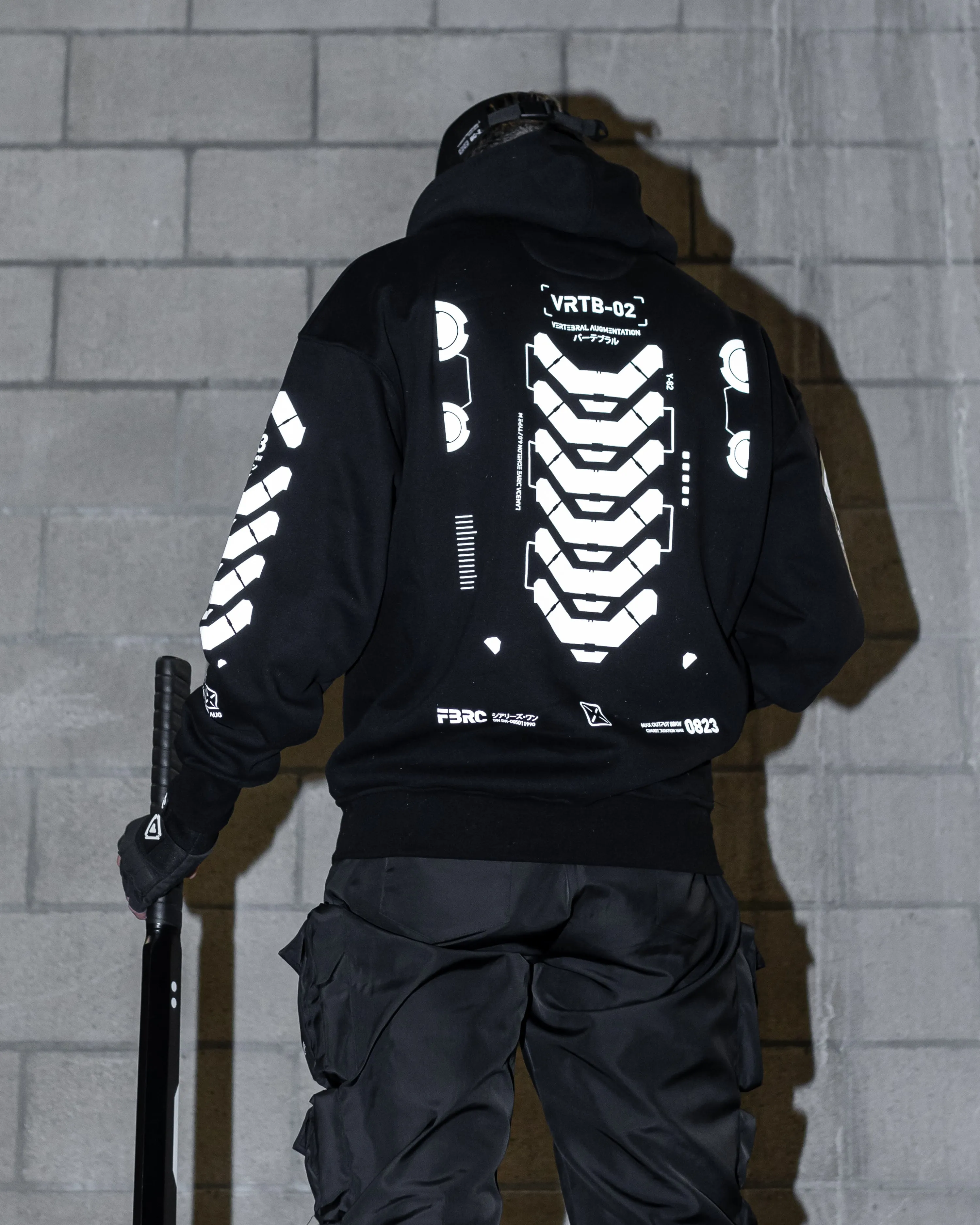 VRTB-02 Black Reflective Hoodie