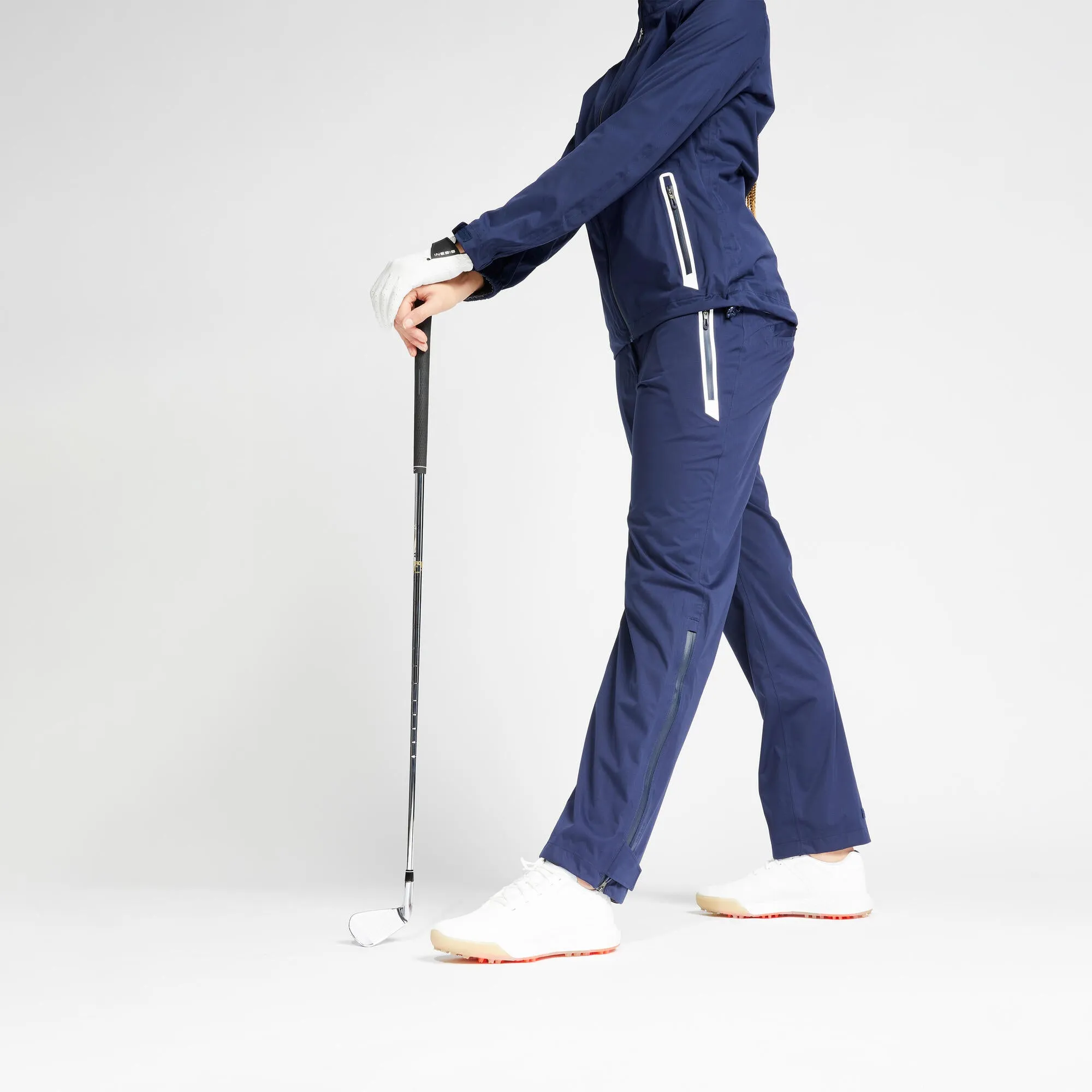 Women's golf waterproof Pants - RW500 navy blue