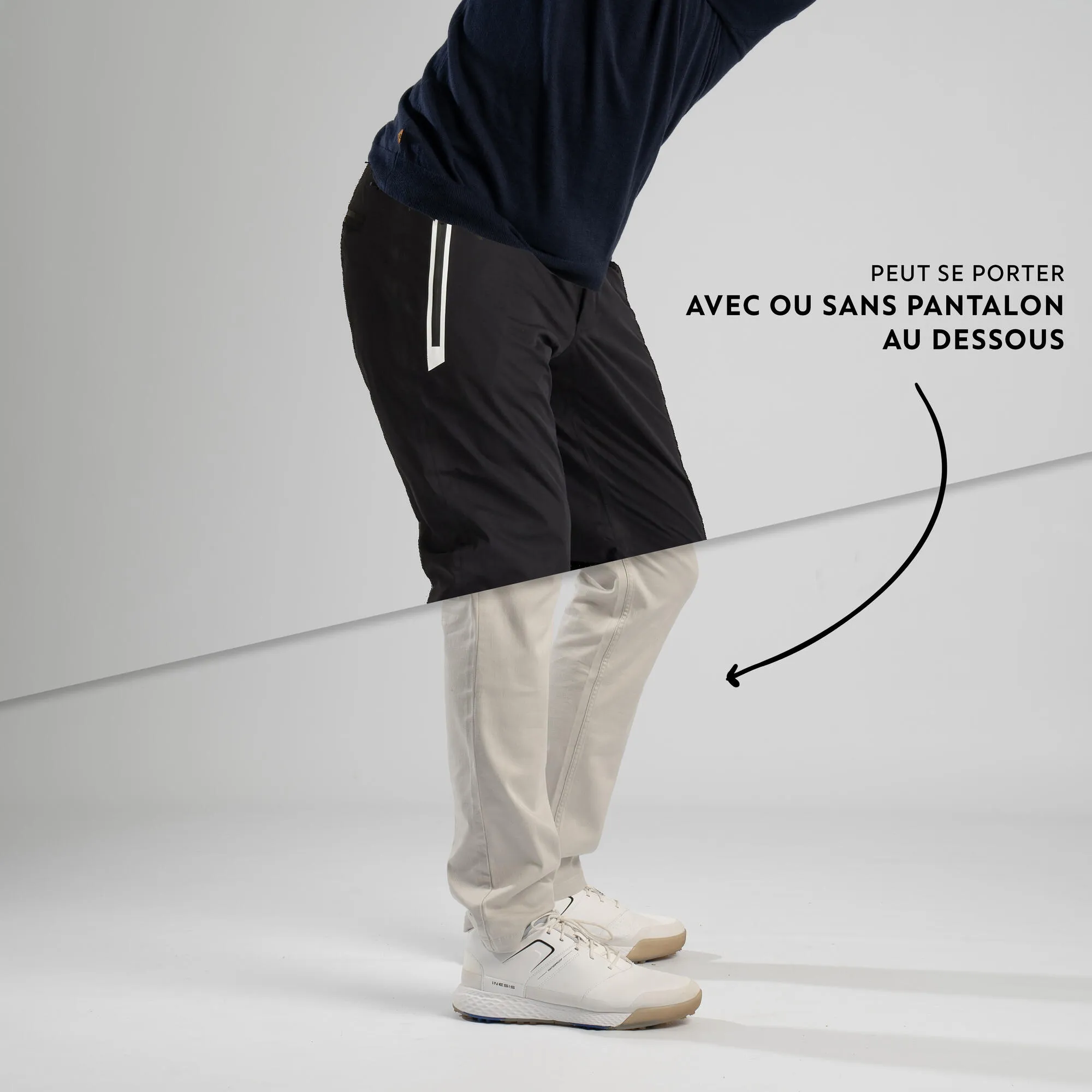 Women's golf waterproof Pants - RW500 navy blue